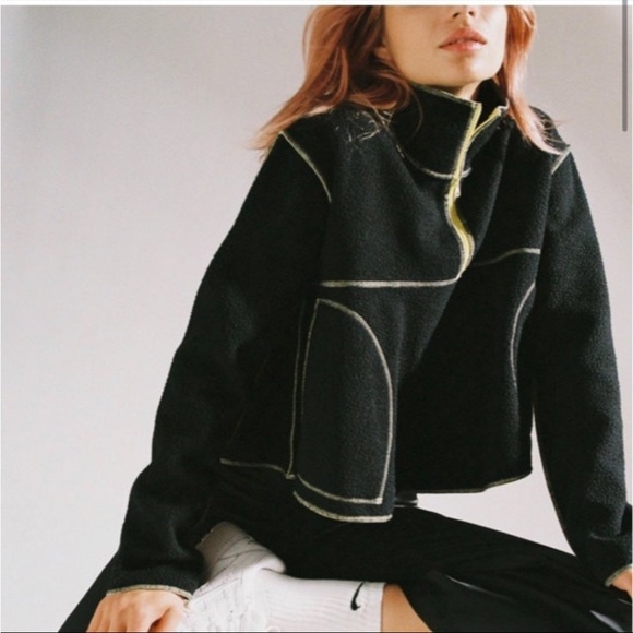 Urban Outfitters Half-zip Fleece Sweatshirt - Picture 2 of 6